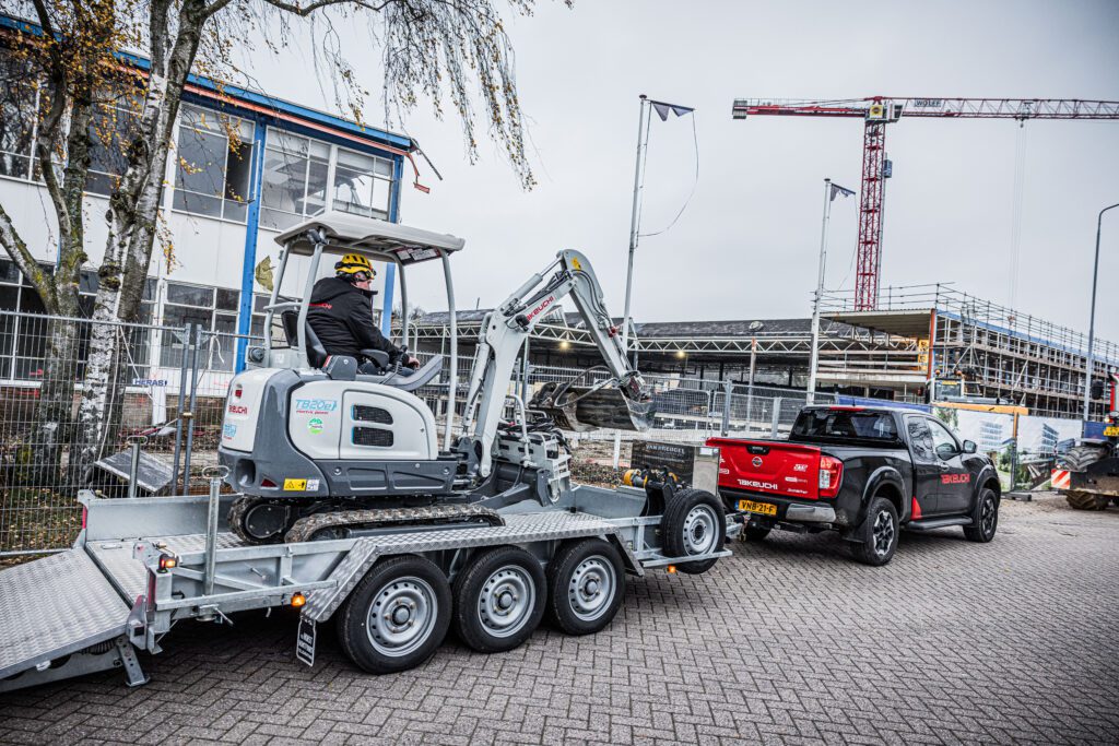 TB20e op aanhanger
