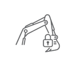Symbool auto digging brake