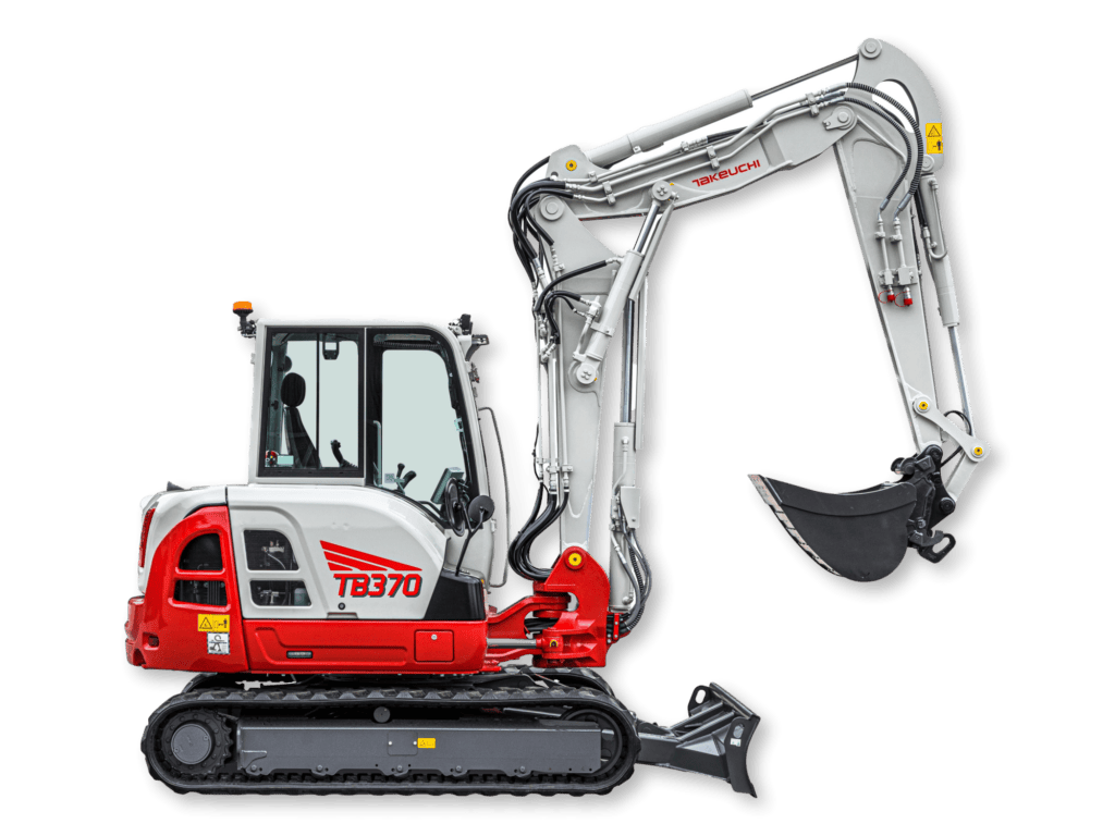 Takeuchi TB370 Two Piece Boom vrijstaand