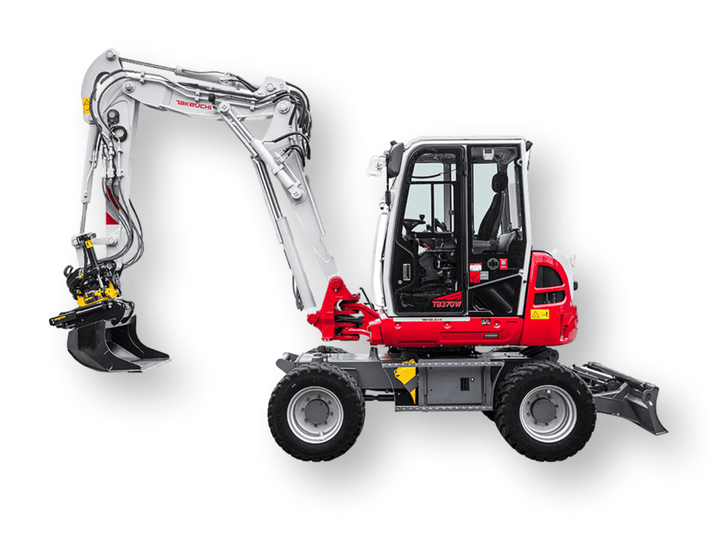 Takeuchi TB370W mobiele kraan vrijstaand