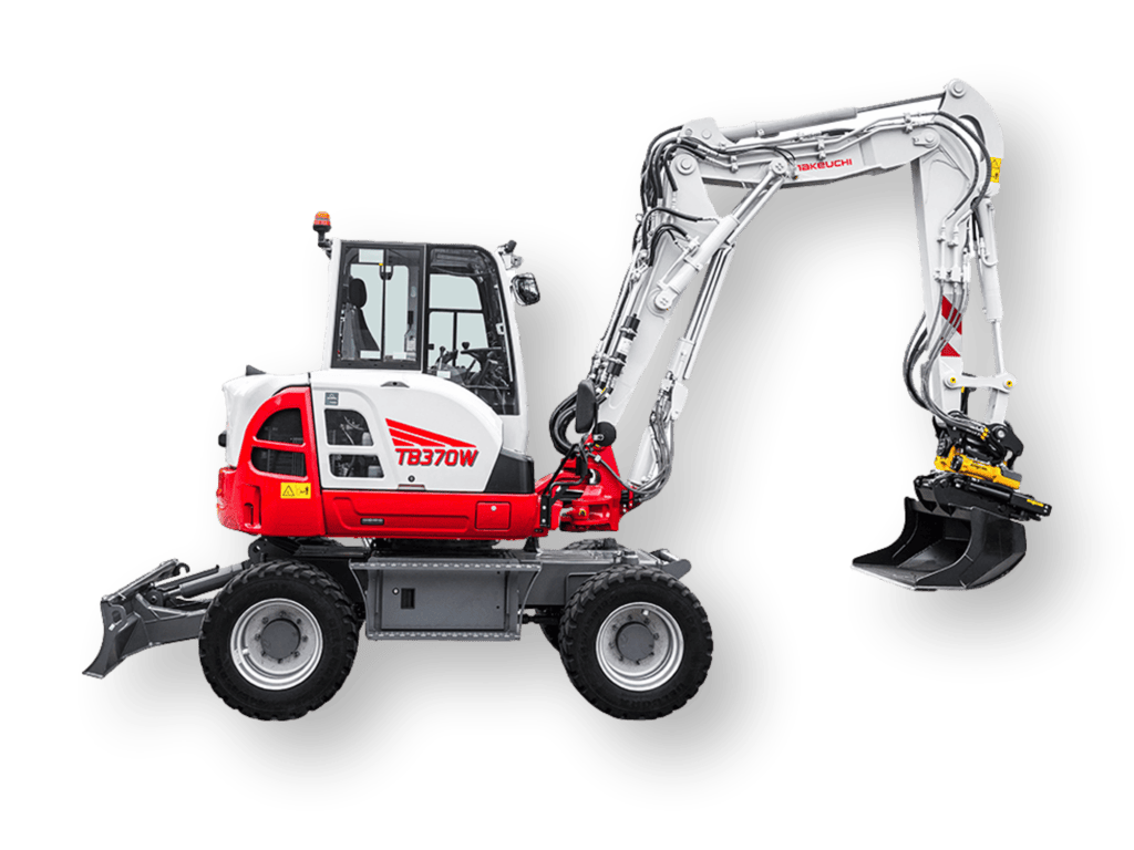 Takeuchi TB370W mobiele kraan vrijstaand