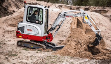 Minigraver TB225 in grondverzet