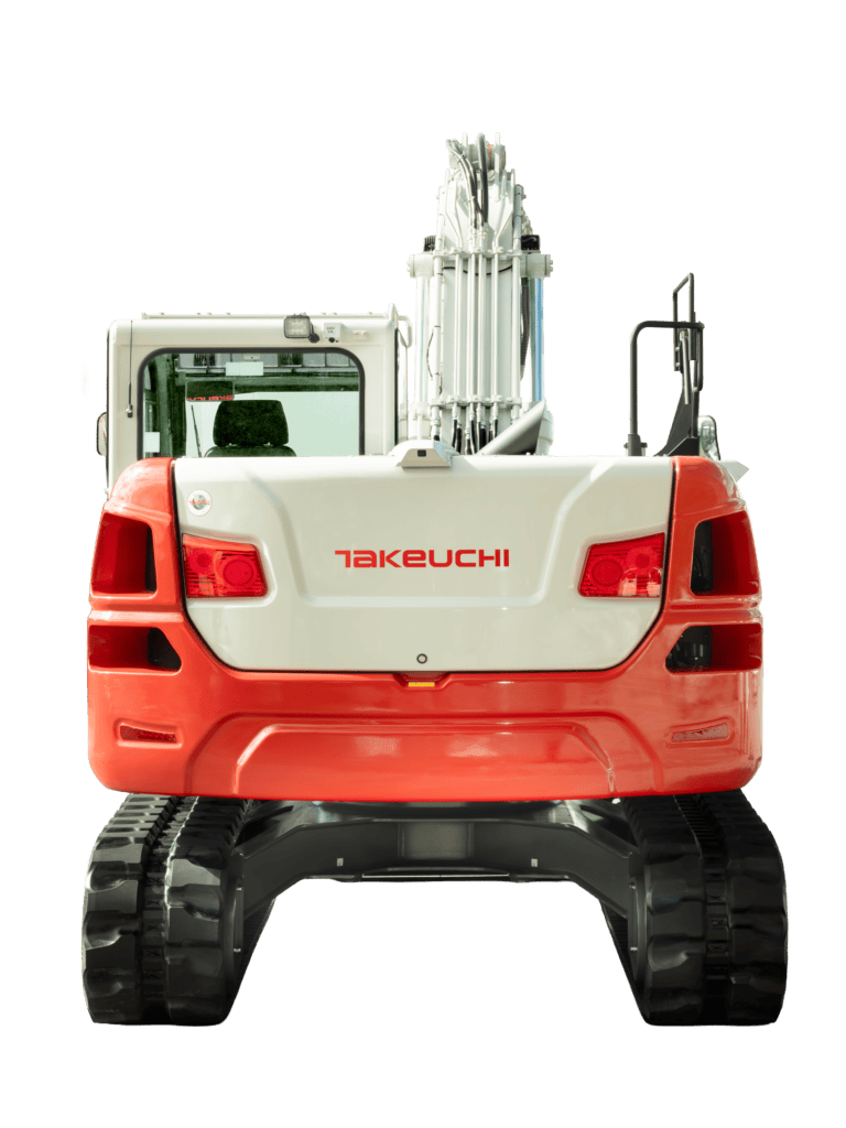 Takeuchi tb3150 graafmachine achterkant