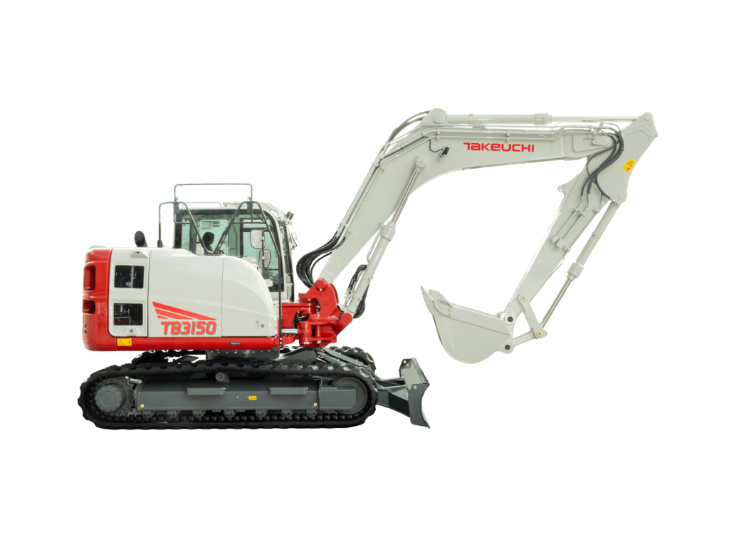 Takeuchi tb3150 graafmachine van de zijkant