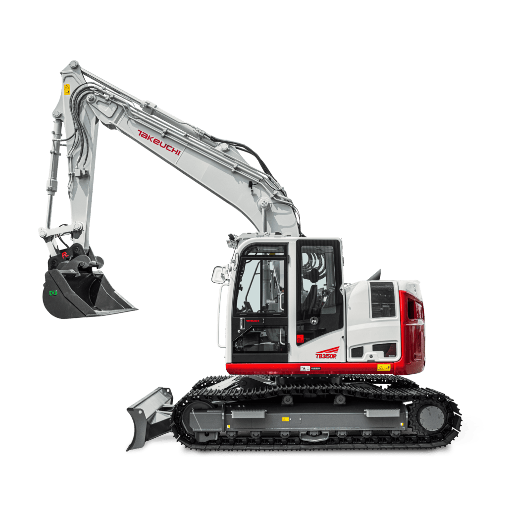 Takeuchi tb3150r monoboom zijkant