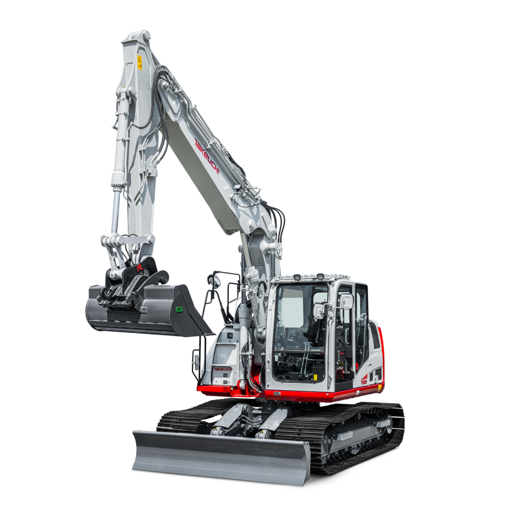 takeuchi tb3150r two piece boom achterkant in perspectief